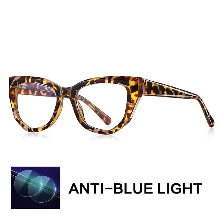 Gatenac Women's Full Rim Cat Eye Tr 90 Titanium Reading Glasses Gx2156