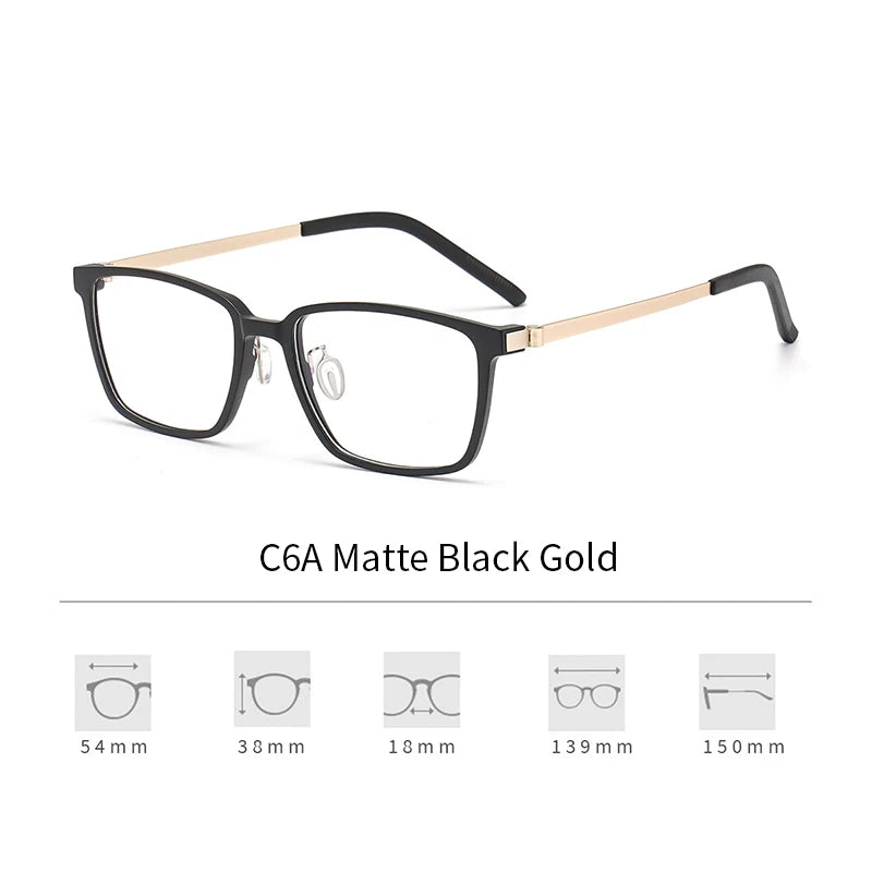 Xbora Unisex Full Rim Square Tr 90 Titanium Eyeglasses 71821