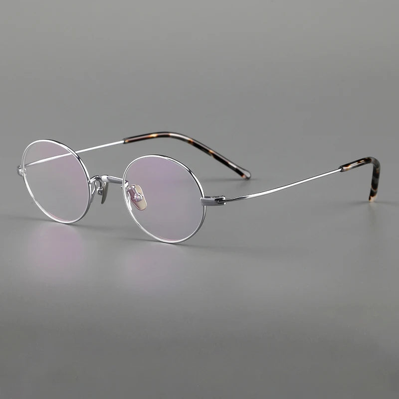 Muzz Women's Full Rim Small Square Round Titanium Eyeglasses 817503