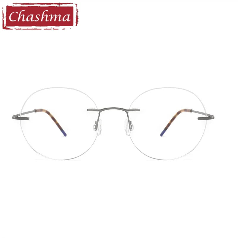 Chashma Women's Rimless Oval Round Titanium Eyeglasses 879018
