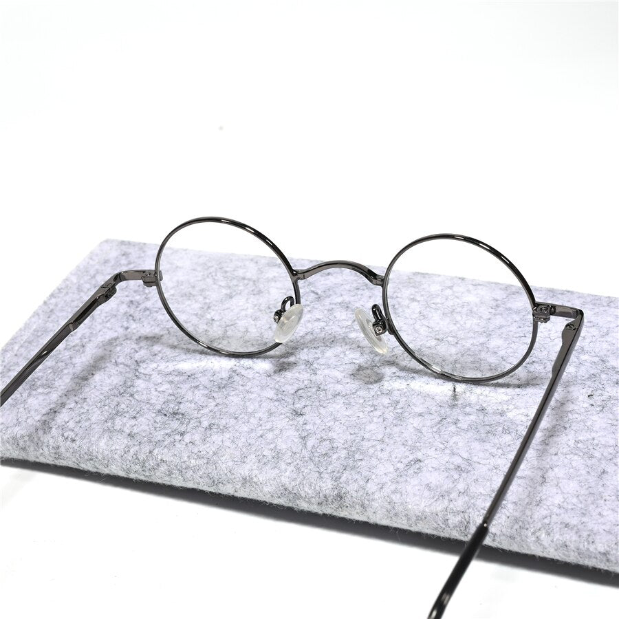 Cubojue Unisex Full Rim Small Round Alloy Presbyopic Reading Glasses 201p Reading Glasses Cubojue