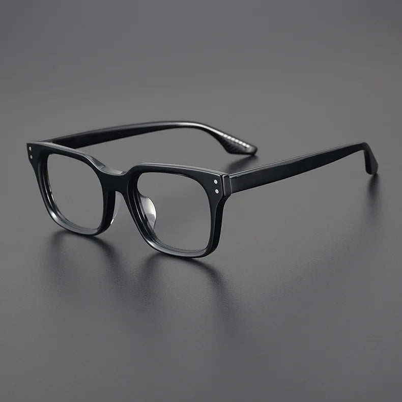 Hewei Unisex Full Rim Square Acetate Eyeglasses 14121 Full Rim Hewei C1 CHINA