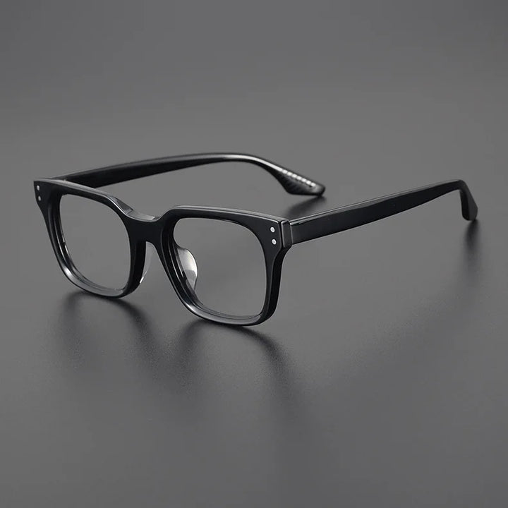 Hewei Unisex Full Rim Square Acetate Eyeglasses 14121 Full Rim Hewei C1 CHINA