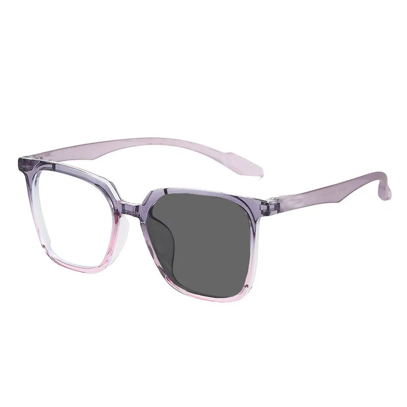 Kocolior Unisex Full Rim Large Square Acetate Hyperopic Reading Glasses 81013 Reading Glasses Kocolior