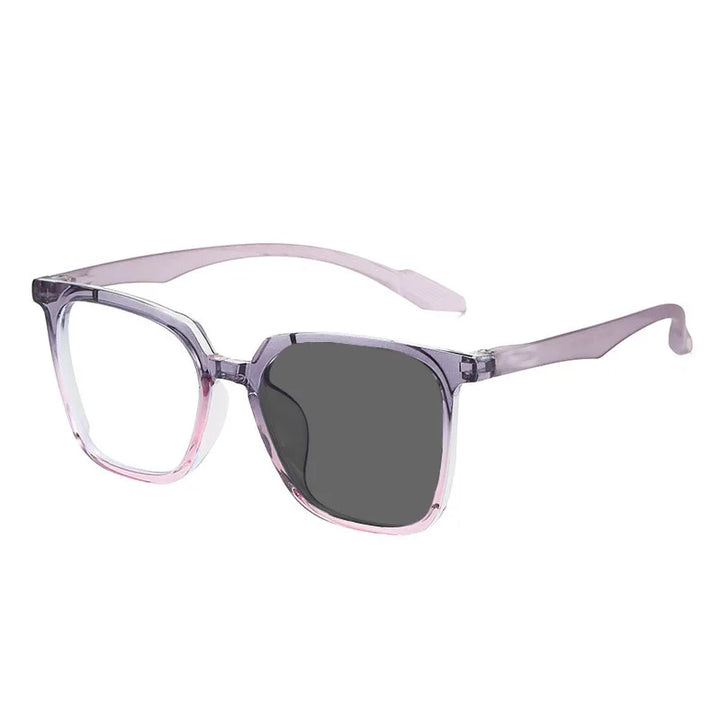 Kocolior Unisex Full Rim Large Square Acetate Hyperopic Reading Glasses 81013 Reading Glasses Kocolior