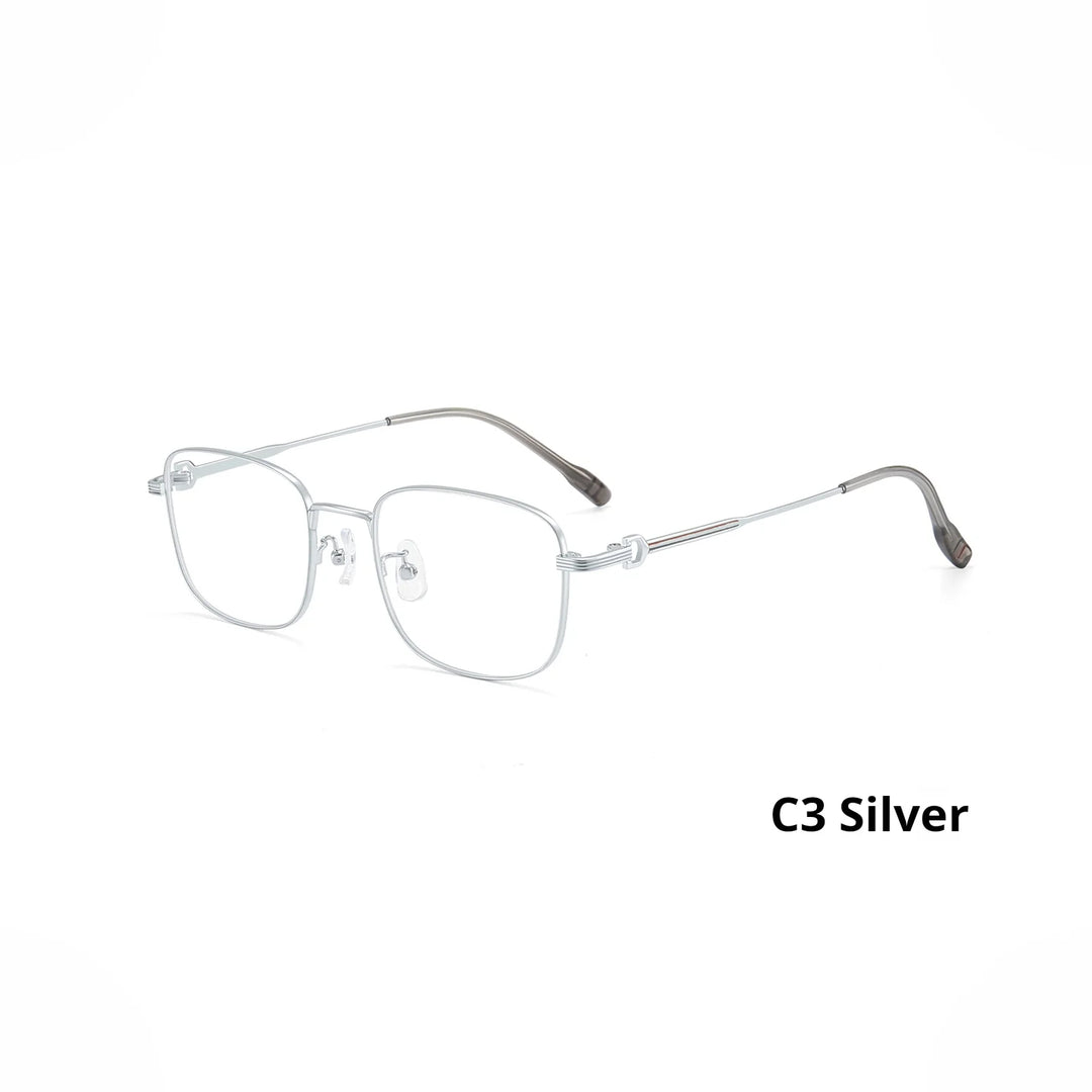 Momoja Unisex Full Rim Square Alloy Eyeglasses 758232
