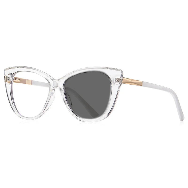 Kocolior Unisex Full Rim Cat Eye Alloy Acetate Hyperopic Reading Glasses 2097 Reading Glasses Kocolior