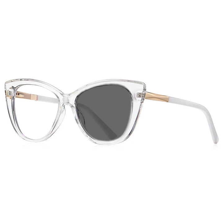 Kocolior Unisex Full Rim Cat Eye Alloy Acetate Hyperopic Reading Glasses 2097 Reading Glasses Kocolior