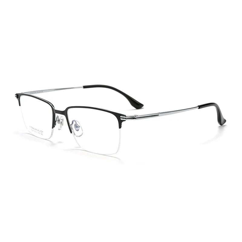 Vicky Unisex Semi Rim Square Titanium Reading Glasses V15119 Reading Glasses Vicky