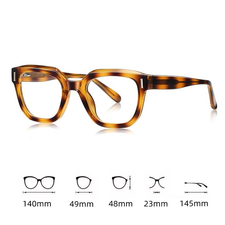 Kocolior Unisex Full Rim Square Tr 90 Alloy Reading Glasses 78009