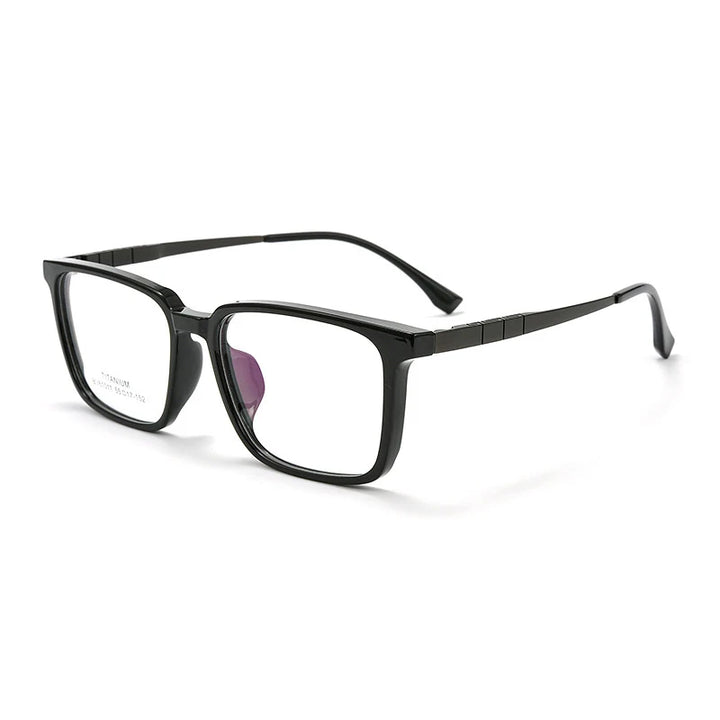 Xbora Unisex Full Rim Square Tr 90 Titanium Eyeglasses  61077