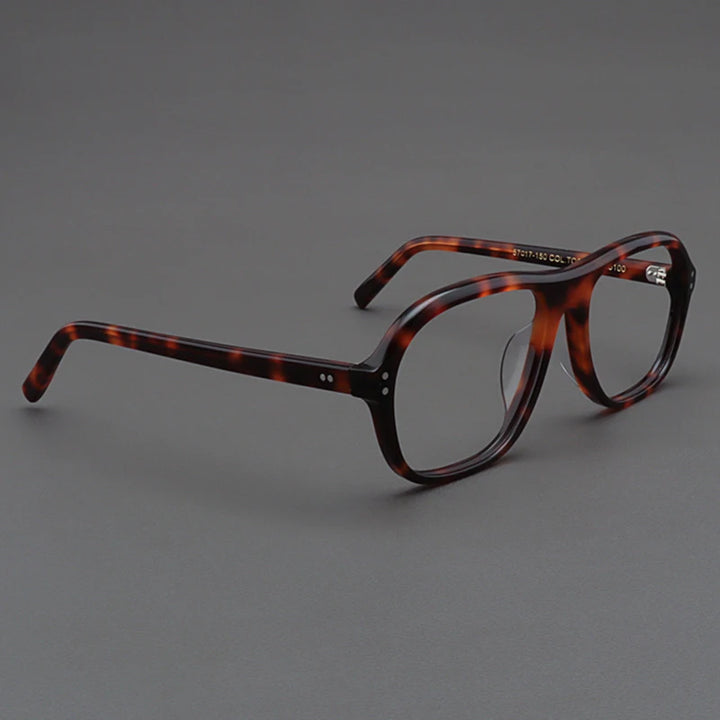 Hewei Unisex Full Rim Oval Square Acetate Eyeglasses 94146