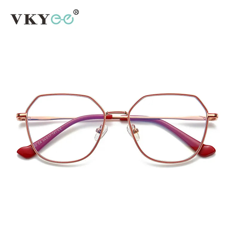 Vicky Women's Full Rim Polygon Alloy Reading Glasses 3040 Reading Glasses Vicky