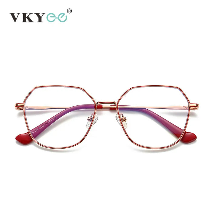 Vicky Women's Full Rim Polygon Alloy Reading Glasses 3040 Reading Glasses Vicky