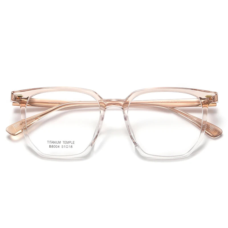 Reven Jate Unisex Full Rim Square Plastic Eyeglasses 8004 Full Rim Reven Jate