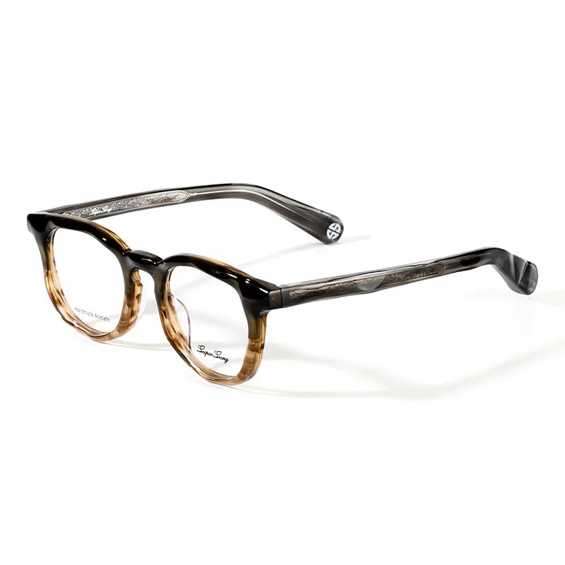Nobler Unisex Full Rim Oval Square Thick Acetate Eyeglasses 841067 Full Rim Nobler C3