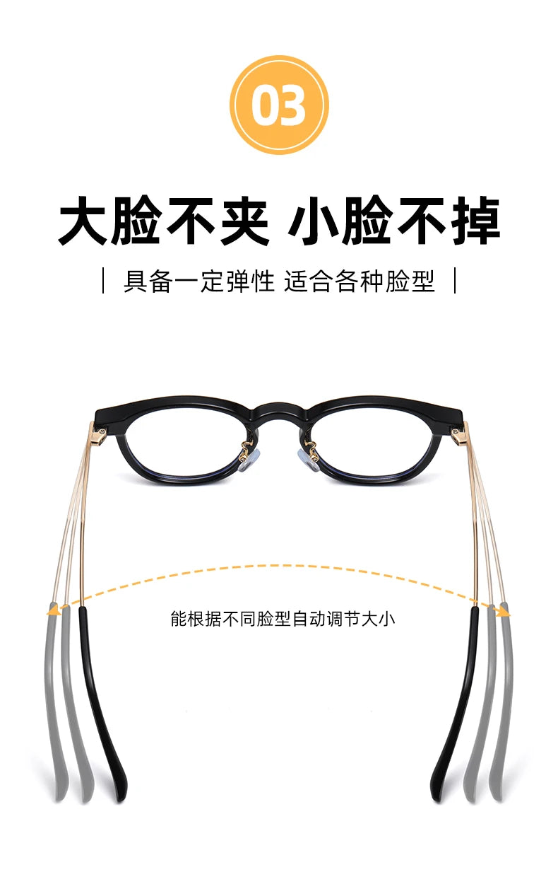 Reven Jate Unisex Full Rim Round Plastic Eyeglasses B1810 Full Rim Reven Jate