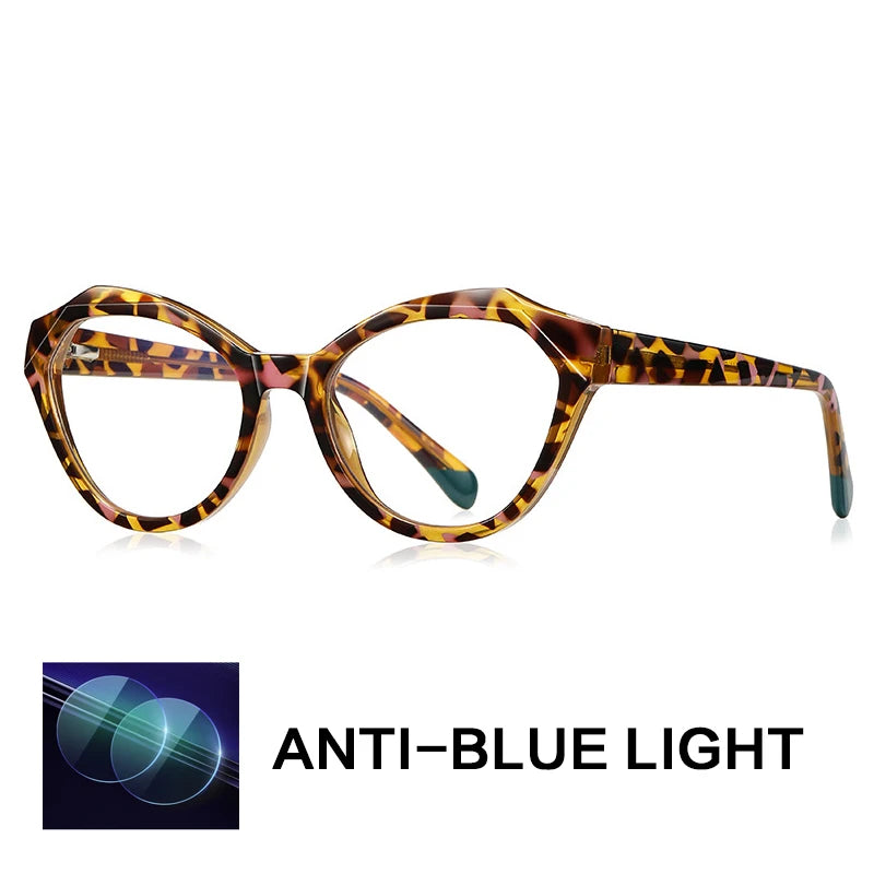 Gatenac Womens Full Rim Oval Tr 90 Titanium Reading Glasses G2141