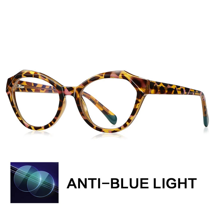 Gatenac Womens Full Rim Oval Tr 90 Titanium Reading Glasses G2141