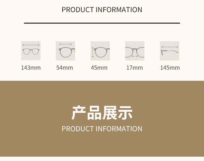 CCspace Unisex Full Rim Square Cat Eye Alloy Eyeglasses 55895 Full Rim CCspace