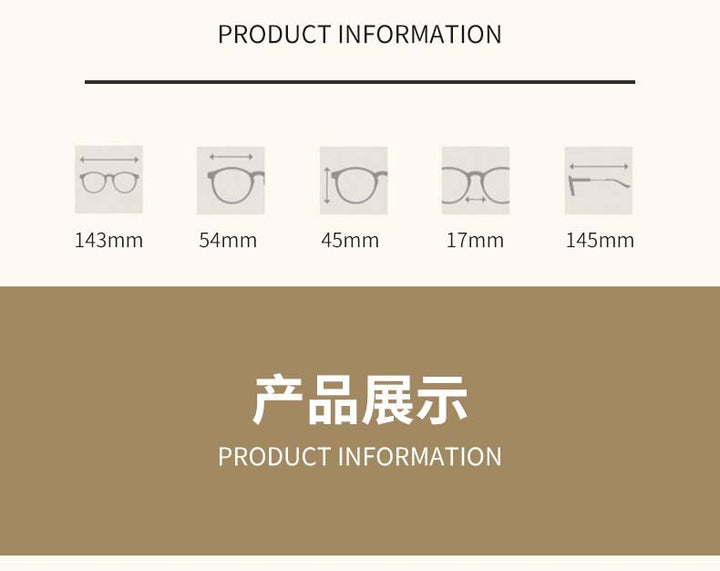 CCspace Unisex Full Rim Square Cat Eye Alloy Eyeglasses 55895 Full Rim CCspace