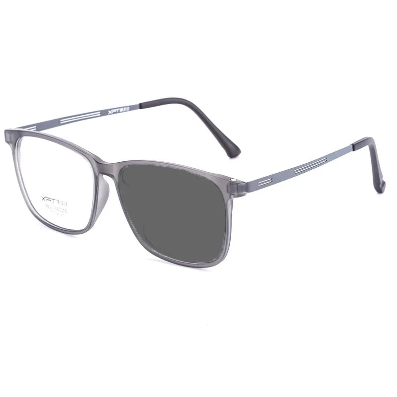 Kocolior Unisex Full Rim Square Tr 90 Titanium Hyperopic Reading Glasses 9825 Reading Glasses Kocolior