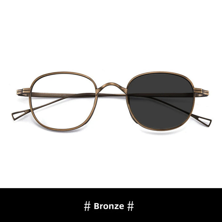 Kocolior Unisex Full Rim Round Titanium Hyperopic Reading Glasses 8016 Reading Glasses Kocolior