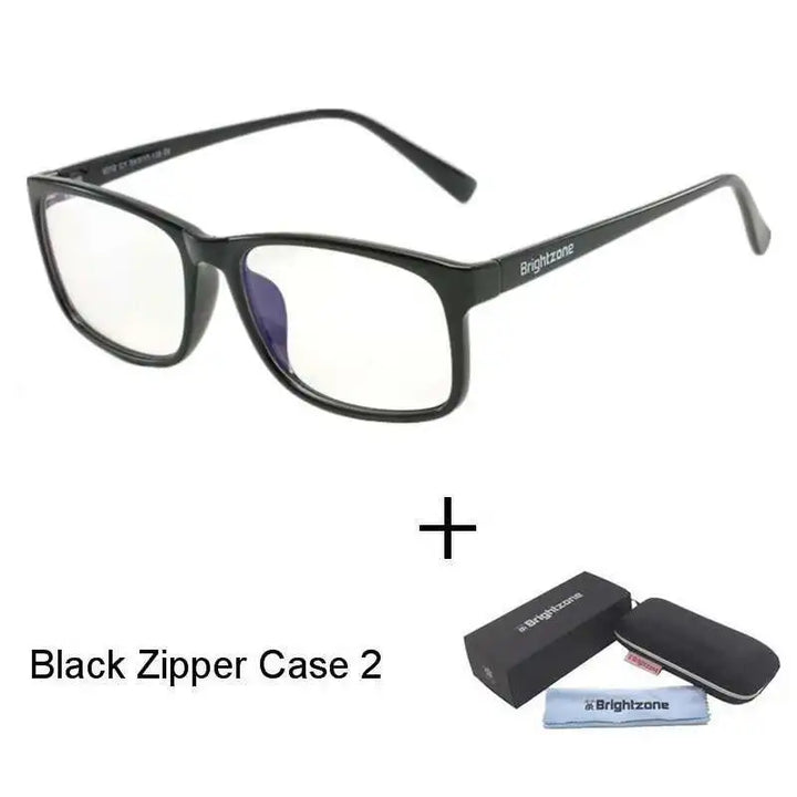 Brightzone Women's Full Rim Square Tr 90 Titanium Eyeglasses 41137