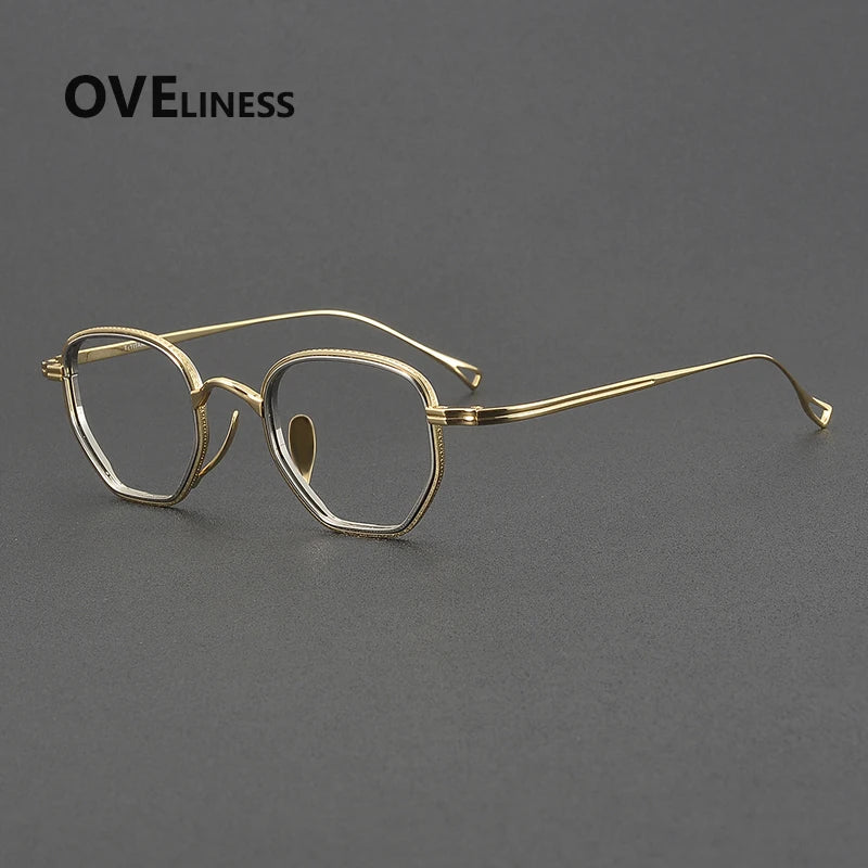 Oveliness Unisex Full Rim Square Titanium Eyeglasses 641235