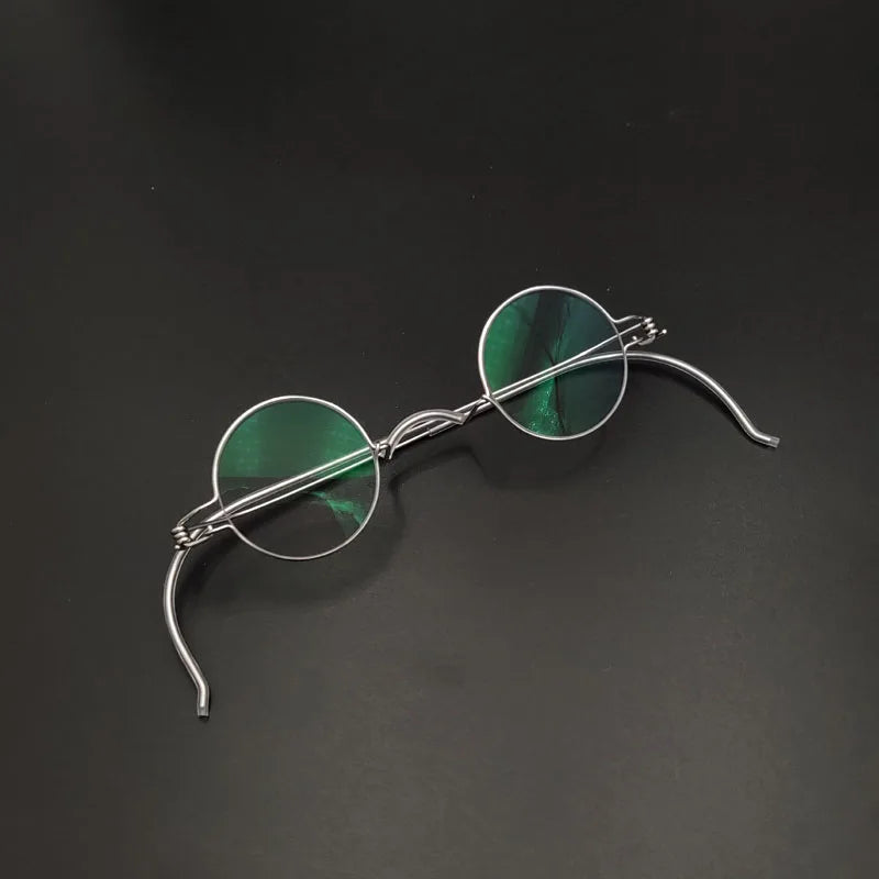 Yujo Unisex Full Rim Round Stainless Steel Custom Eyeglasses Y4042 Full Rim Yujo