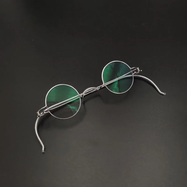 Yujo Unisex Full Rim Round Stainless Steel Custom Eyeglasses Y4042 Full Rim Yujo