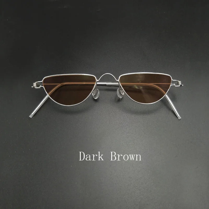 Yujo Unisex Full Rim Flat Top Oval Stainless Steel Custom Eyeglasses Y2645 Full Rim Yujo C6 CHINA