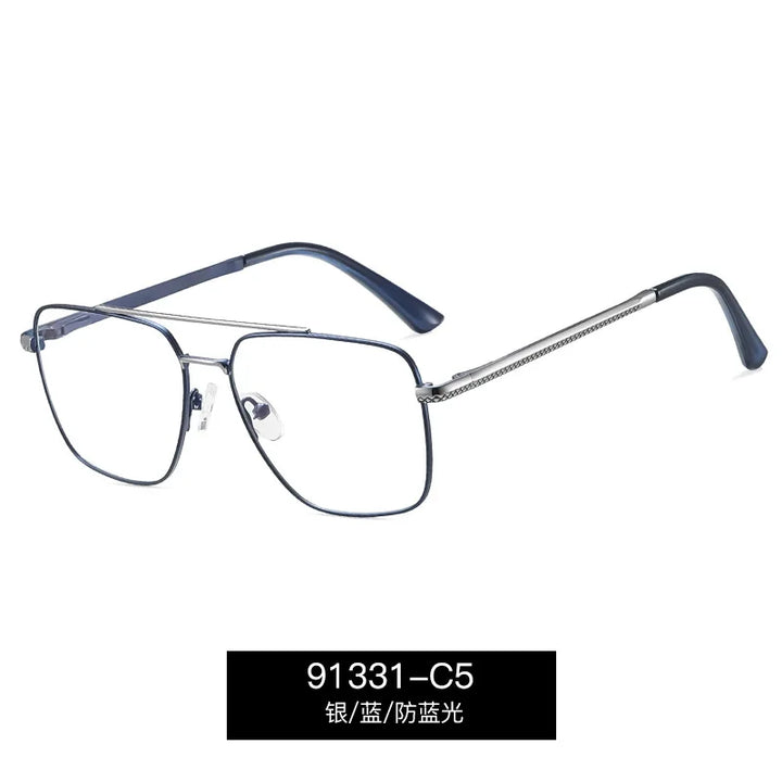 CCspace Women's Full Rim Square Double Bridge Tr 90 Alloy Reading Glasses 802600
