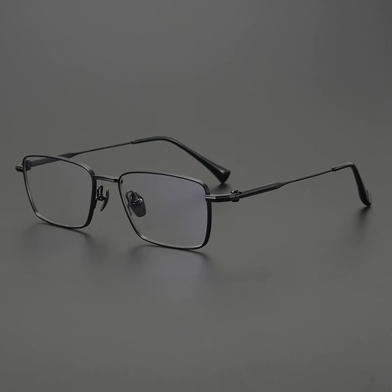 Gatenac Unisex Full Rim Wide Square Titanium Eyeglasses Gxyj4007