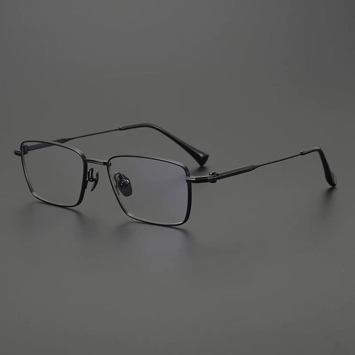 Gatenac Unisex Full Rim Wide Square Titanium Eyeglasses Gxyj4007