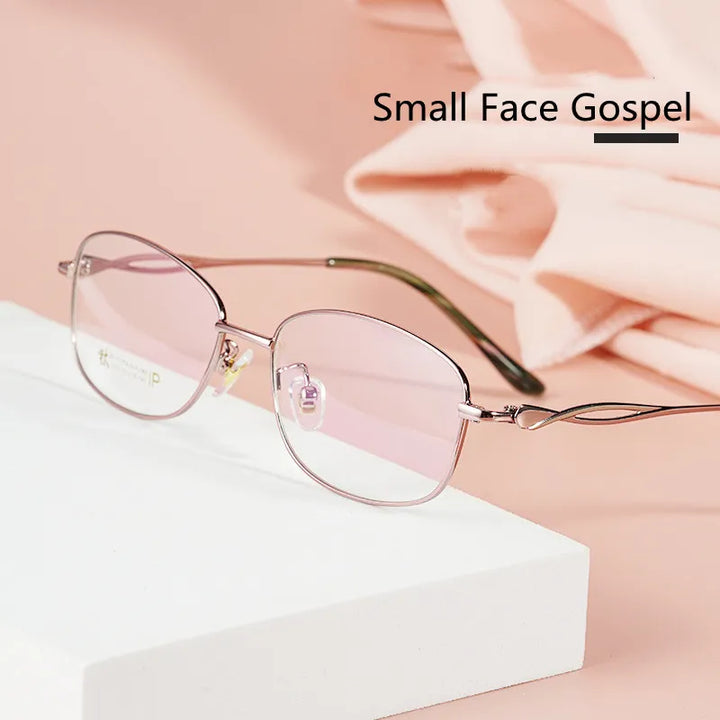 Kocolior Women's Full Rim Rectangle Titanium Hyperopic Reading Glasses 3520x Reading Glasses Kocolior