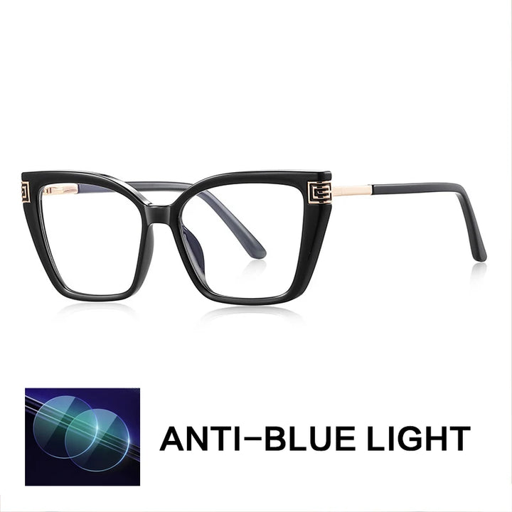 Gatenac Women's Full Rim Square Tr 90 Titanium Reading Glasses Gxy2260