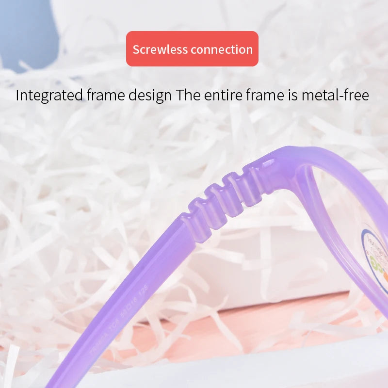 Secg Unisex Children's Full Rim Square Tr 90 Silicone Eyeglasses 8690 Full Rim Secg