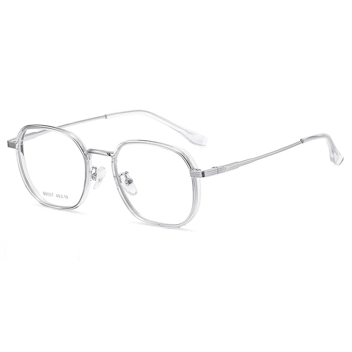 Reven Jate Women's Full Rim Square Tr 90 Eyeglasses 8007 Full Rim Reven Jate C2  