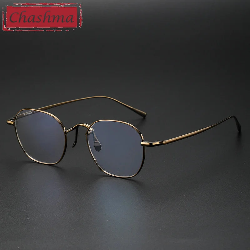 Chashma Ottica Women's Full Rim Polygon Square Titanium Eyeglasses 464544