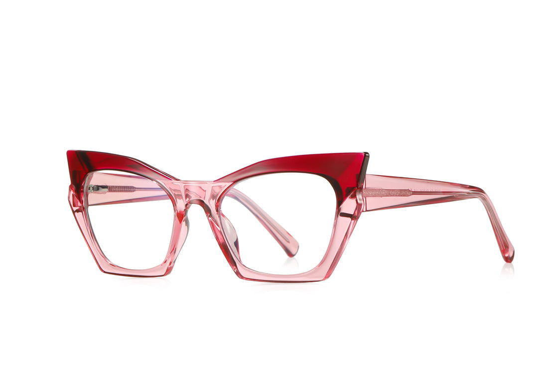 Vicky Unisex Full Rim Tr 90 Titanium Cat Eye Reading Glasses 2158 Reading Glasses Vicky PFD2158-C4 Prescription custom
