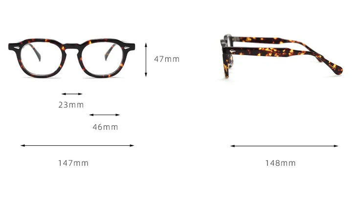 CCspace Unisex Full Rim Square Acetate Eyeglasses 56839 Full Rim CCspace
