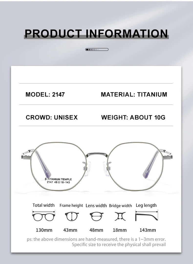 Vicky Women's Full Rim Small Flat Top Polygon Titanium Reading Glasses 2147 Reading Glasses Vicky