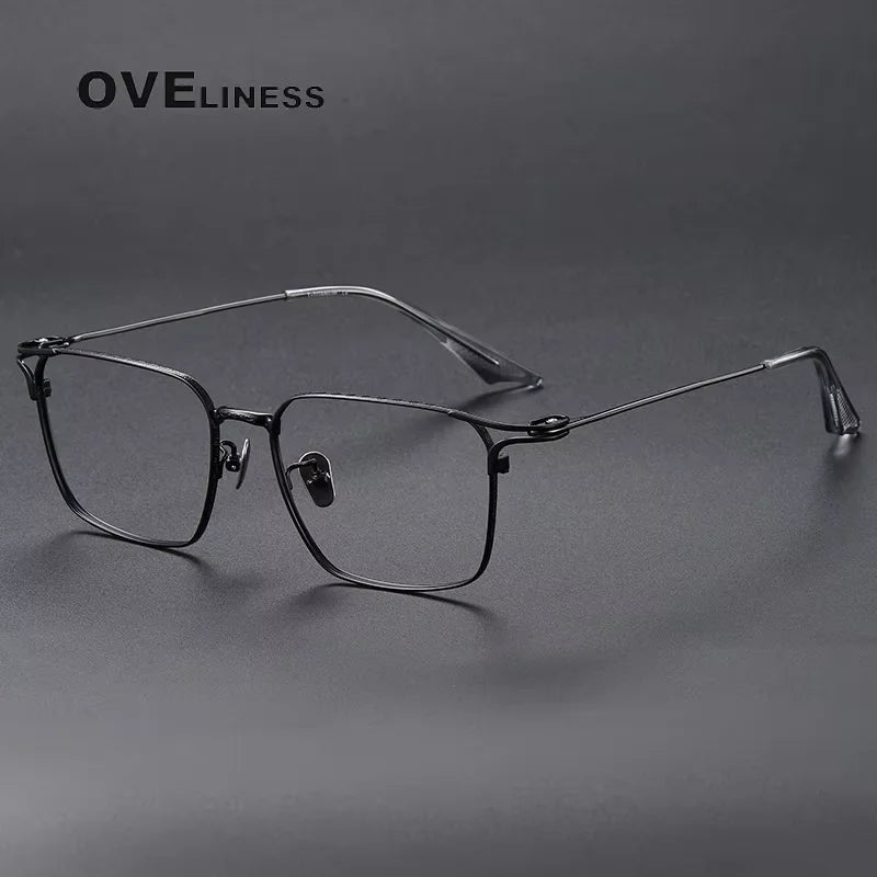 Oveliness Unisex Full Rim Square Titanium Eyeglasses 81001