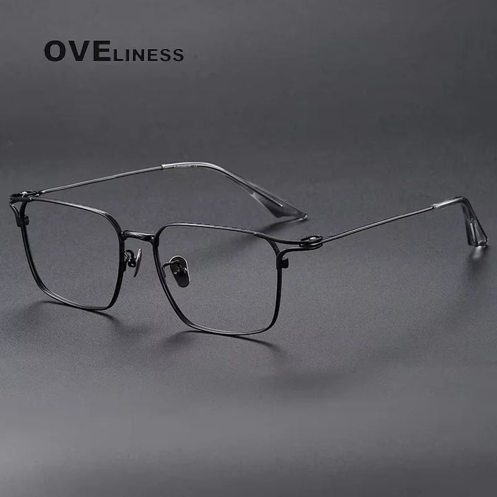 Oveliness Unisex Full Rim Square Titanium Eyeglasses 81001