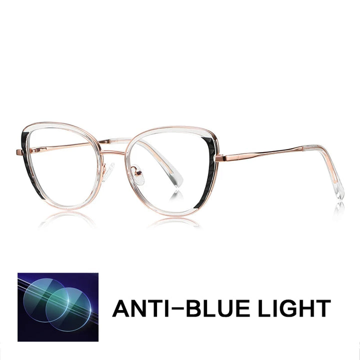 Gatenac Women's Full Rim Butterfly Tr 90 Titanium Reading Glasses G3147