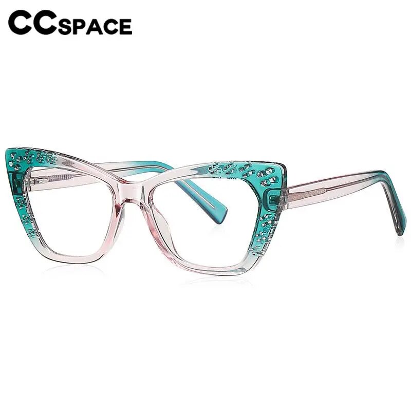CCspace Women's Full Rim Cat Eye Tr 90 Titanium Reading Glasses R57000 Reading Glasses CCspace
