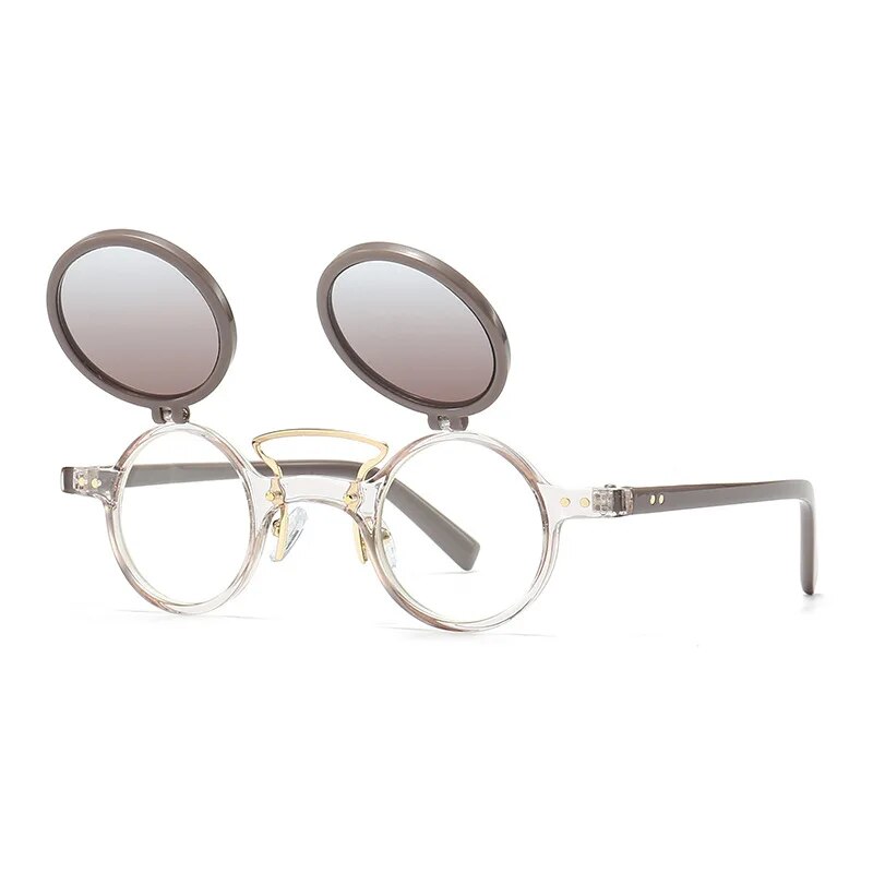 CCspace Unisex Full Rim Small Round Tr 90 Reading Glasses R57037 Reading Glasses CCspace C2Clear 0