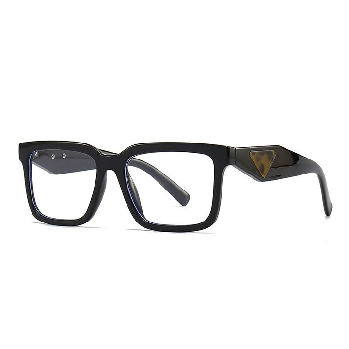 CCspace Unisex Full Rim Square Tr 90 Eyeglasses 56311 Full Rim CCspace C1Black