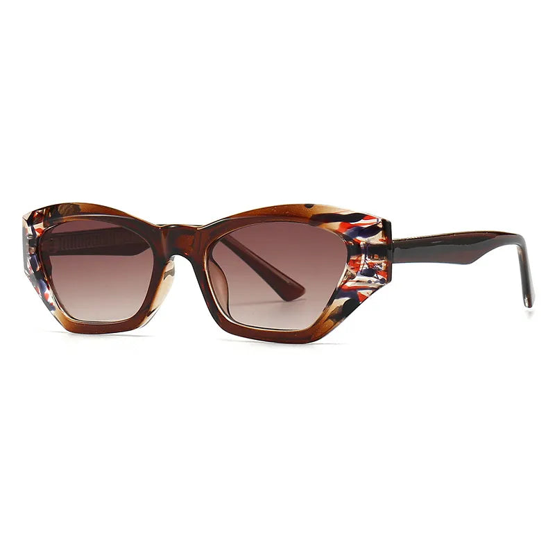 CCspace Unisex Full Rim Cat Eye Tr 90 Titanium Eyeglasses 56842 Full Rim CCspace C3Flower